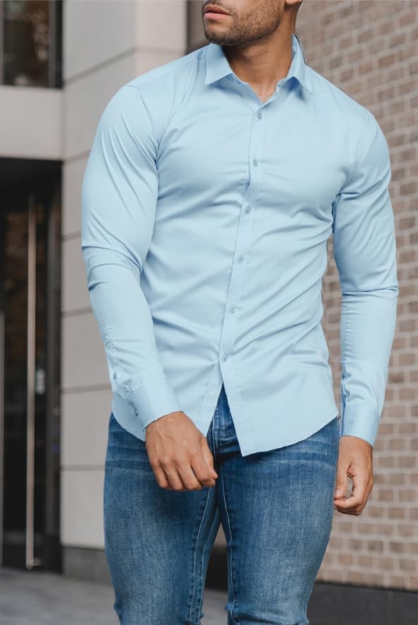 Slim fit-herreskjorte til foråret 2026 – strygefri – David