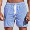 Stribede badeshorts til mænd med snøre i taljen