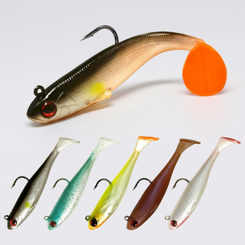 Bass & Pike Swimbait med Bly Jig Hoved