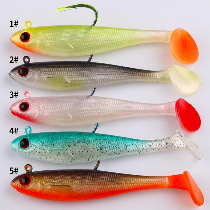 Bass & Pike Swimbait med Bly Jig Hoved