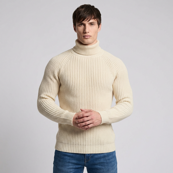 Herre Turtleneck Breisel Vintertrøje