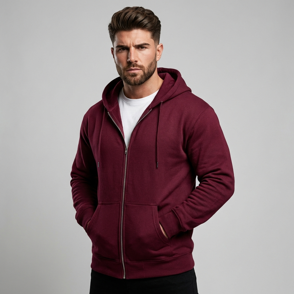 Mænds Full-Zip Hoodie