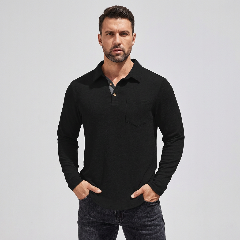 Mænds Casual Crew Neck T-Shirt – Klassisk Stil til Hverdagsbrug