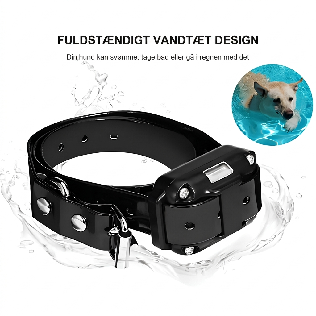 Fjernstyret hundetræningshalsbånd