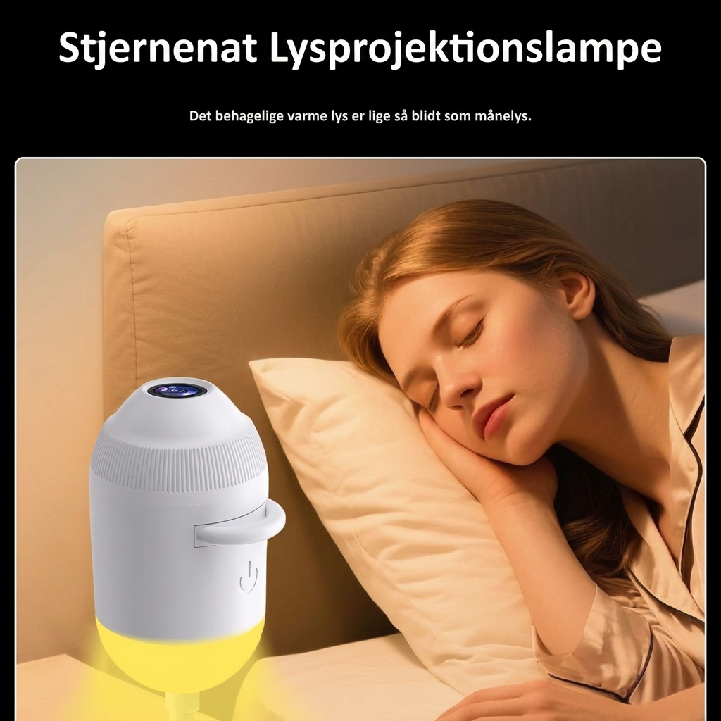 Planet- og stjernehimmel-projektor til soveværelset