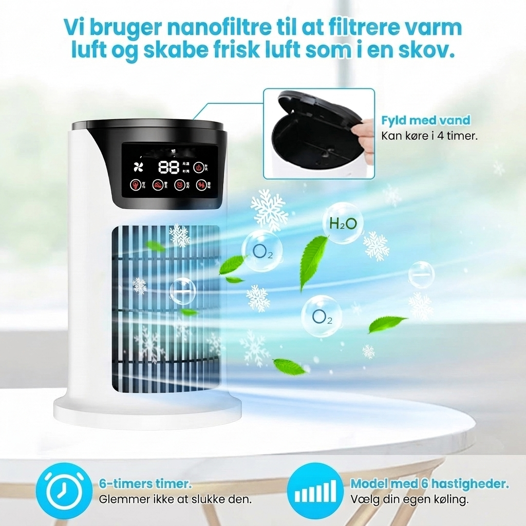 Bærbar USB Mini Luftkøler