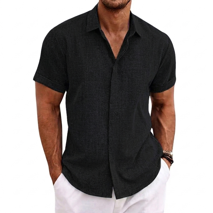 Herres løs kortærmet T-shirt