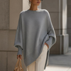 Kvinders Loose Rund Hals Strikket Pullover Sweater