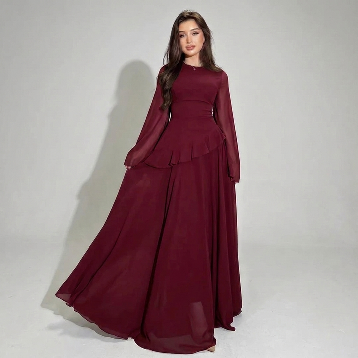 Kvinders Høj Talje Bodycon Midi Kjole