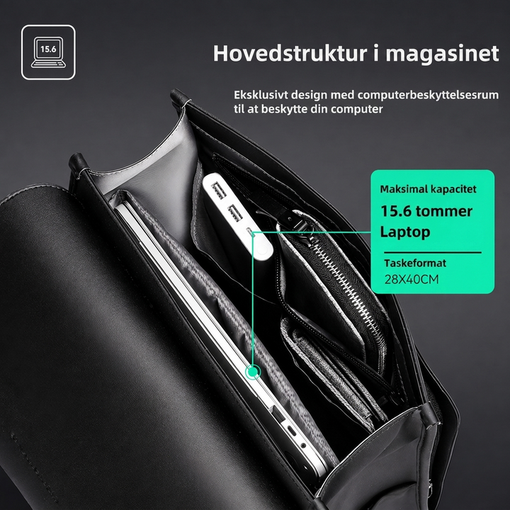 Computertaske til Mænd med stor Kapacitet