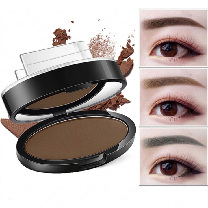 Øjenbryn Pulver Stempel & Skabelon Makeup Sæt