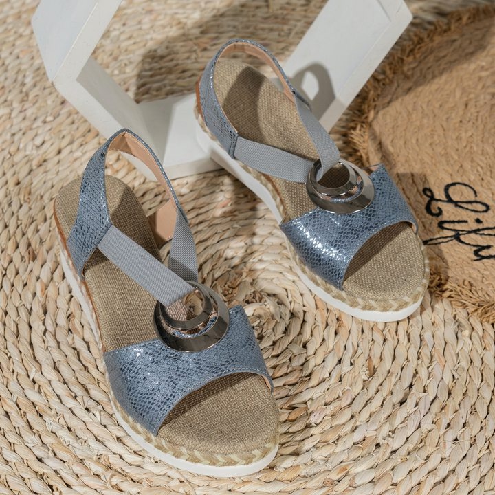 Kvinders Hamp Reb Wedge Peep Toe Sandaler