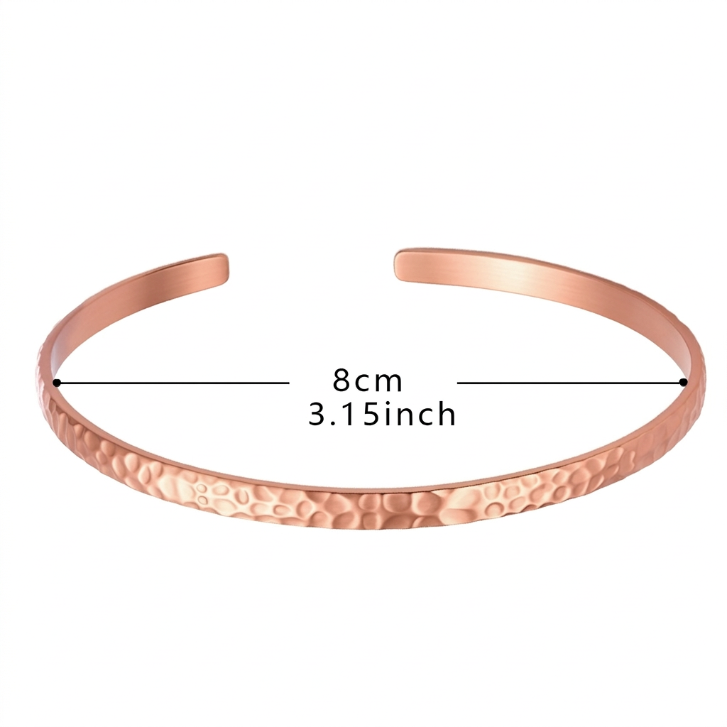 Justerbar Ren Kobber Anklet