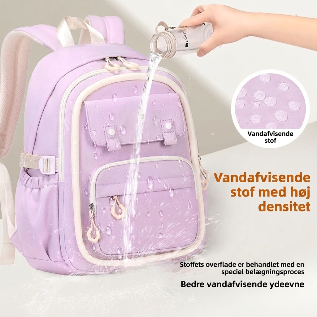 Pigers Multi-Kompartments Skole Rygsæk
