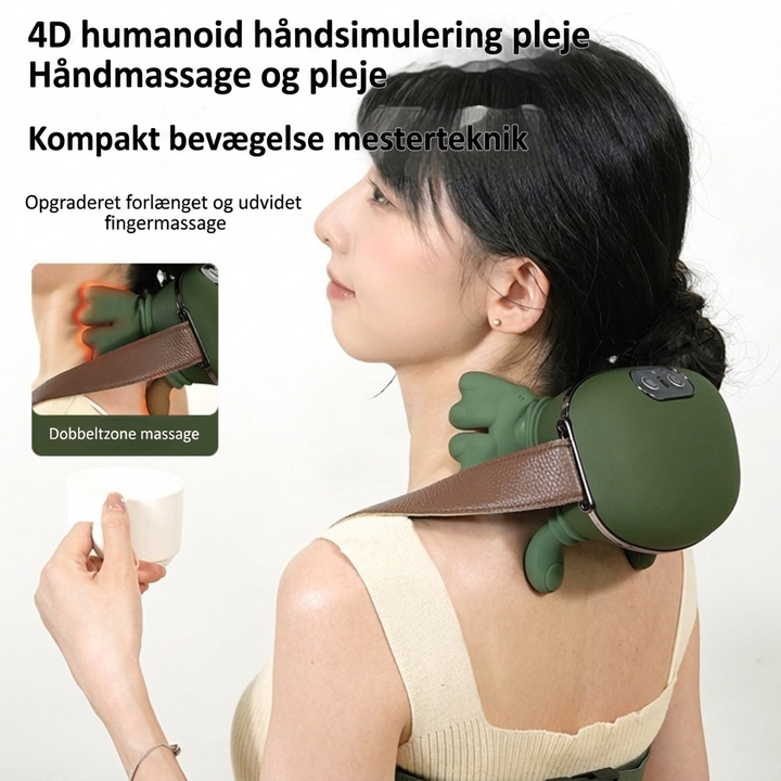 Elektrisk Nakke- og Skuldermassager med Knaedefunktion