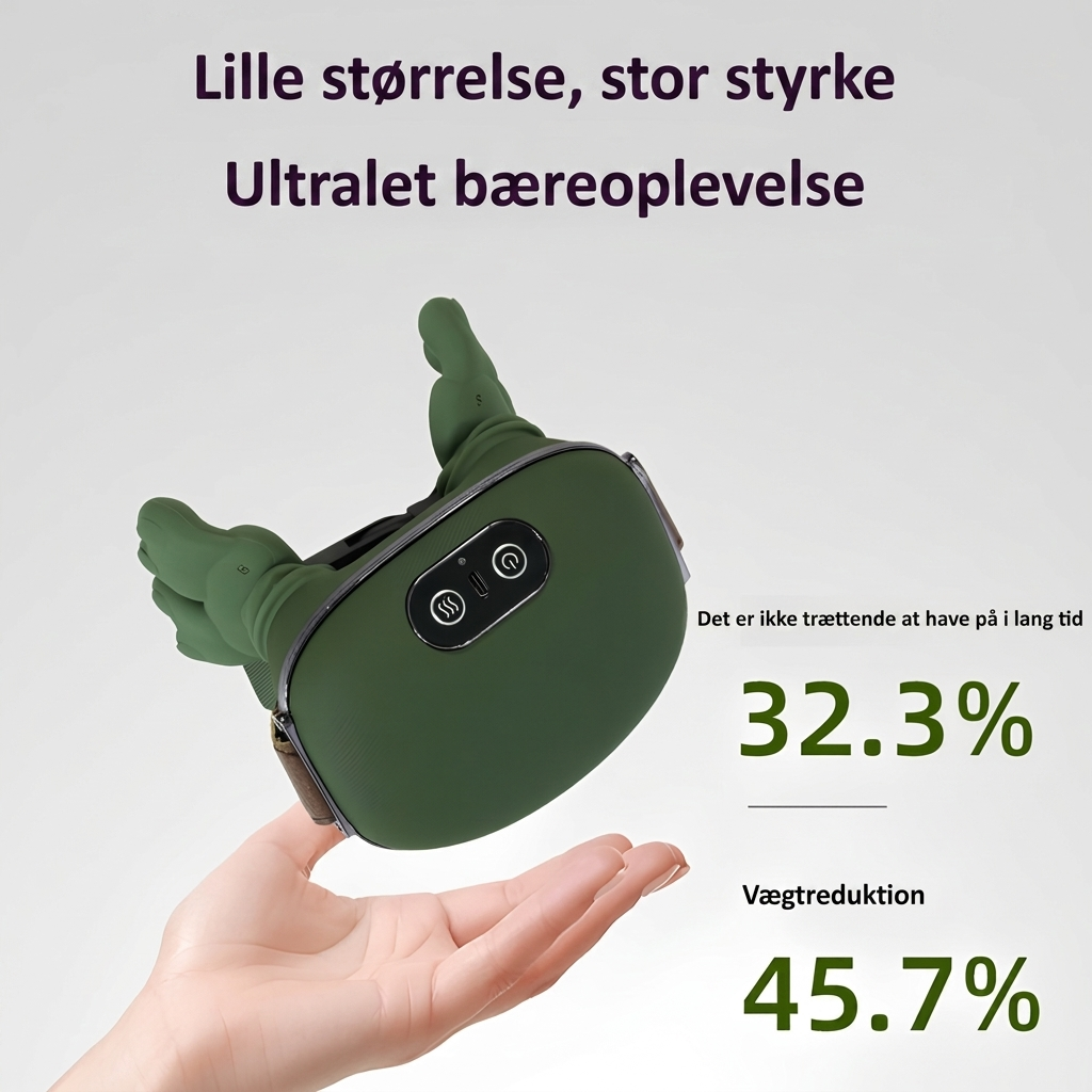 Elektrisk Nakke- og Skuldermassager med Knaedefunktion