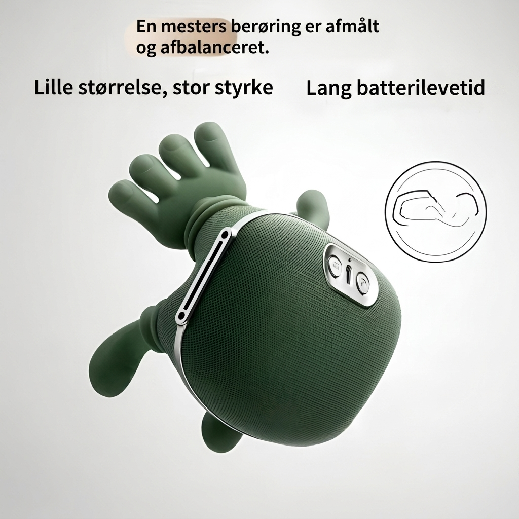 Elektrisk Nakke- og Skuldermassager med Knaedefunktion