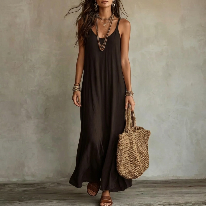 Kvinders Boheme Loose-Fit Cami Maxi Kjole