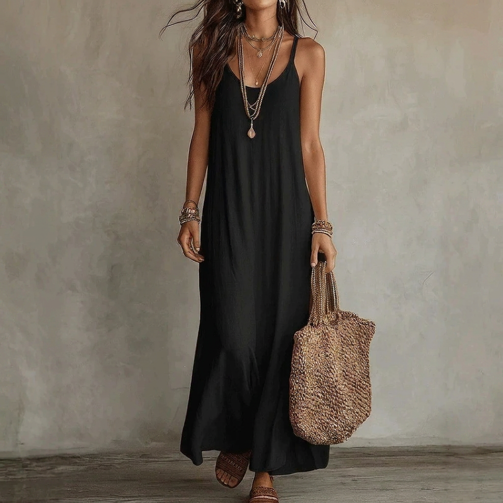 Kvinders Boheme Loose-Fit Cami Maxi Kjole