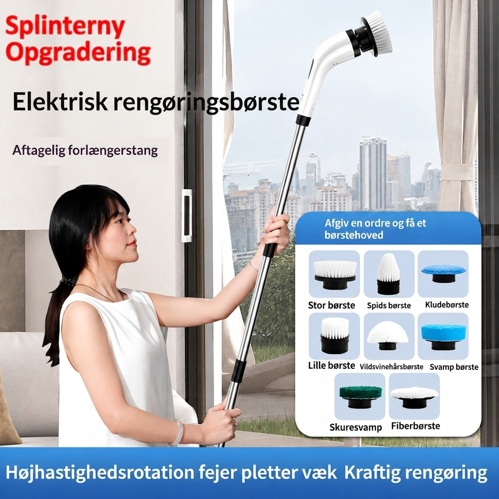 Elektrisk Rengøringsbørste