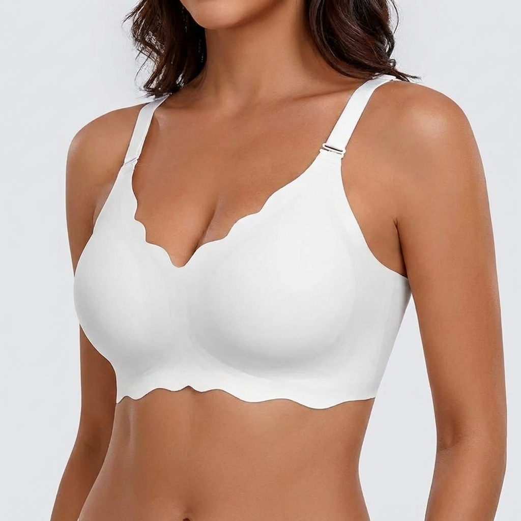 Plus-size sømløs push-up bh uden Bøjler