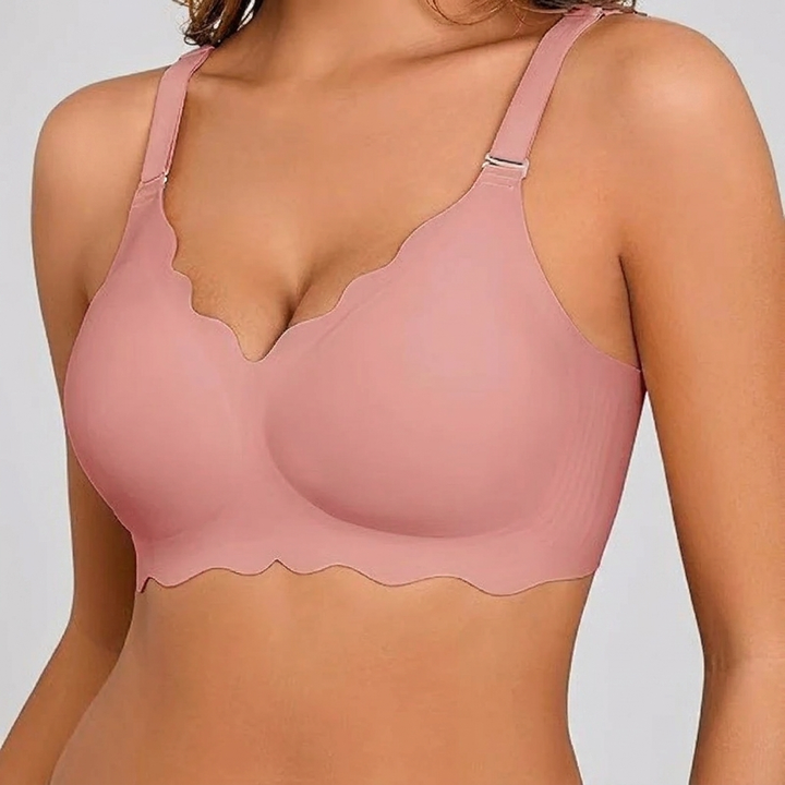 Plus-size sømløs push-up bh uden Bøjler