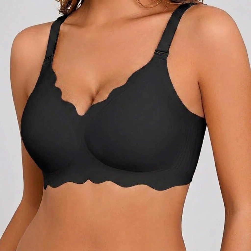 Plus-size sømløs push-up bh uden Bøjler