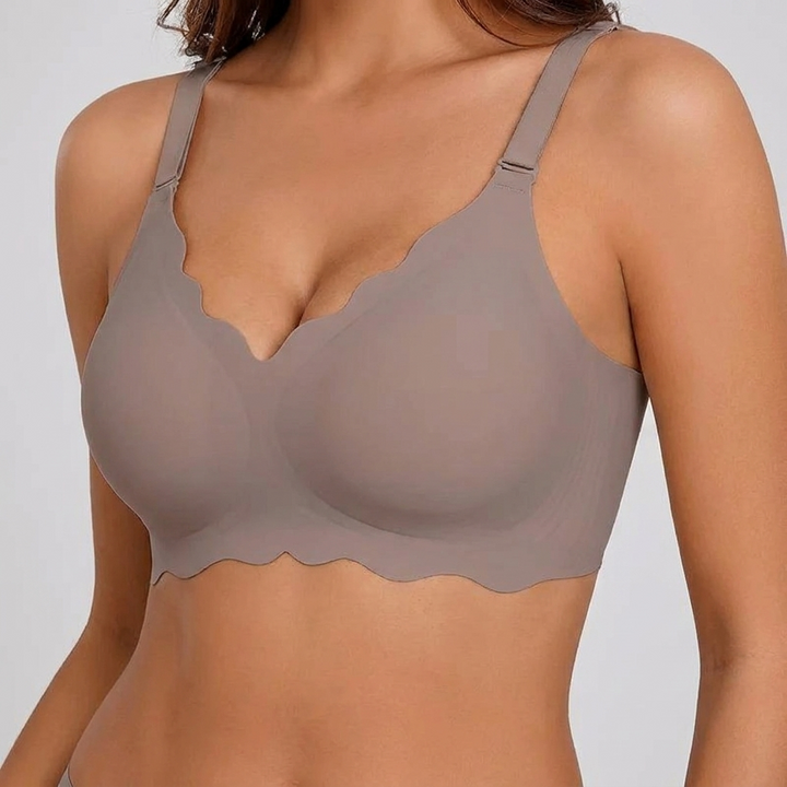 Plus-size sømløs push-up bh uden Bøjler