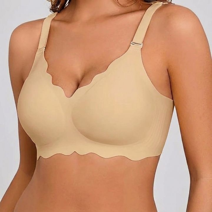 Plus-size sømløs push-up bh uden Bøjler