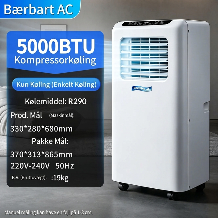 Bærbar Luftkøler & Fordampningskøleventilator