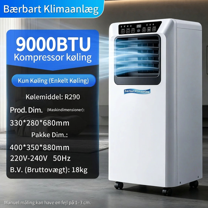 Bærbar Luftkøler & Fordampningskøleventilator