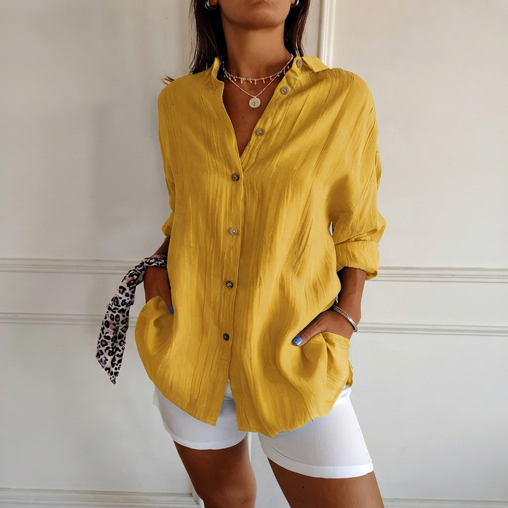 Afslappet Button-Down Skjorte til Kvinder