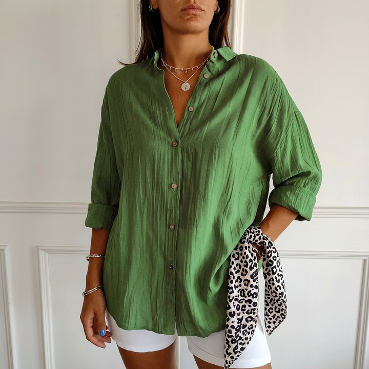 Afslappet Button-Down Skjorte til Kvinder