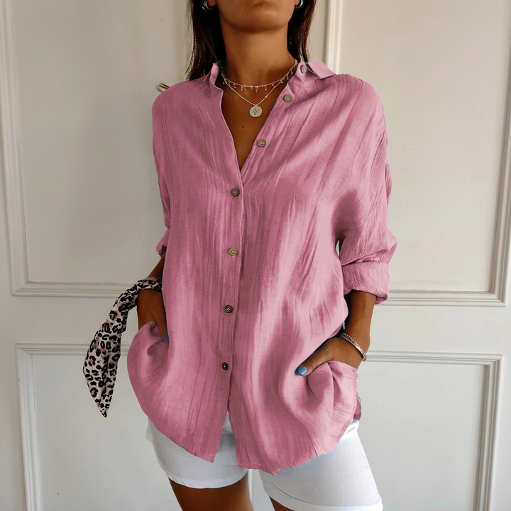 Afslappet Button-Down Skjorte til Kvinder