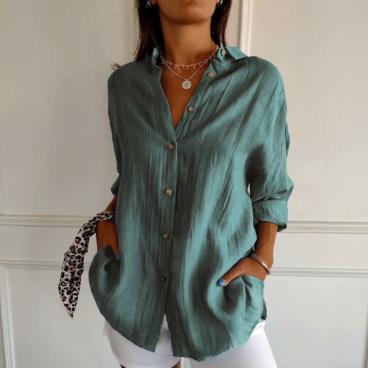 Afslappet Button-Down Skjorte til Kvinder