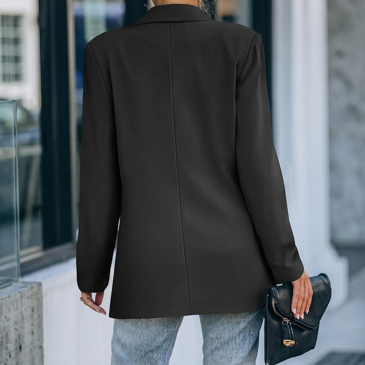 Cassandra - Klassisk Sort Blazer til Kvinder