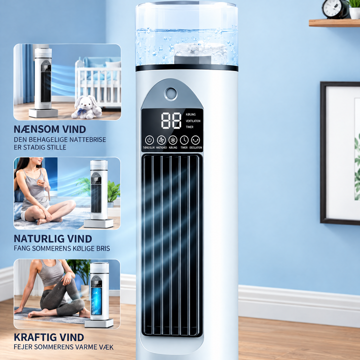 Vingeløs sprøjteventilator