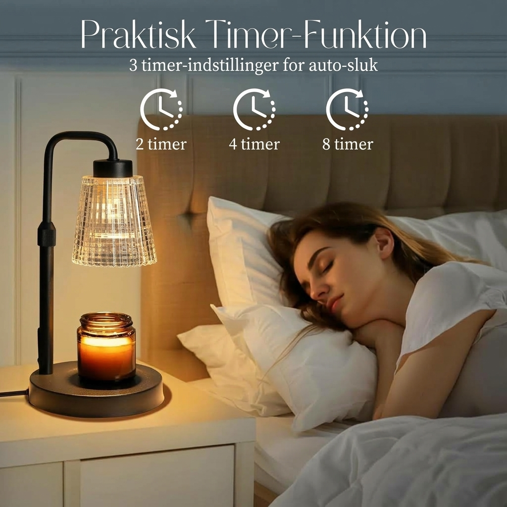 Lysestage Varmer med Timer