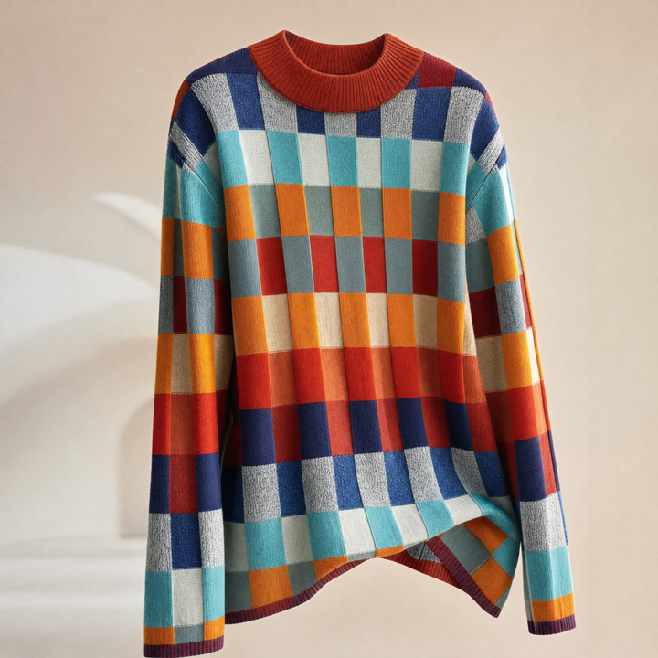 Dame Sweater med Høj Krave