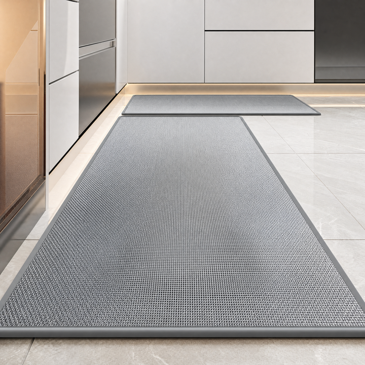 Skridsikkert vaskbart køkkenløbertæppe