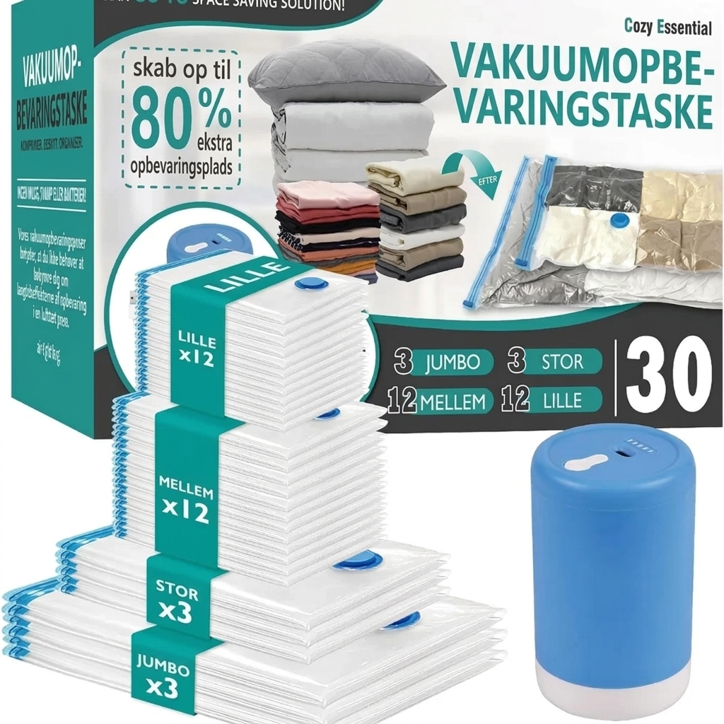 Vakuum Opbevaringsposer