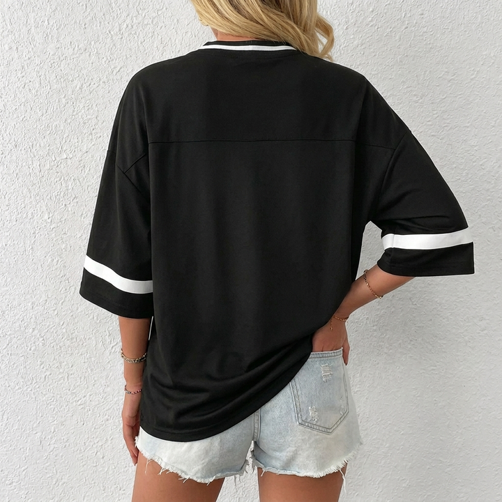 Oversized baseballtrøje til kvinder