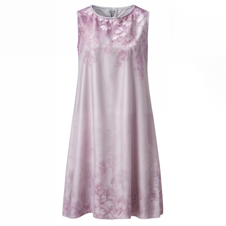 Stilfuld A-formet blomsterkjole med vest til kvinder – Miray