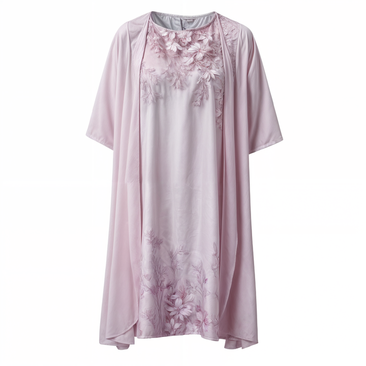 Stilfuld A-formet blomsterkjole med vest til kvinder – Miray