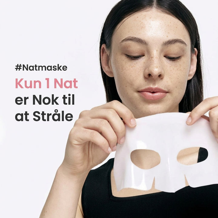 Dyb fugtgivende og poreforfinende ansigtsbehandling natten over