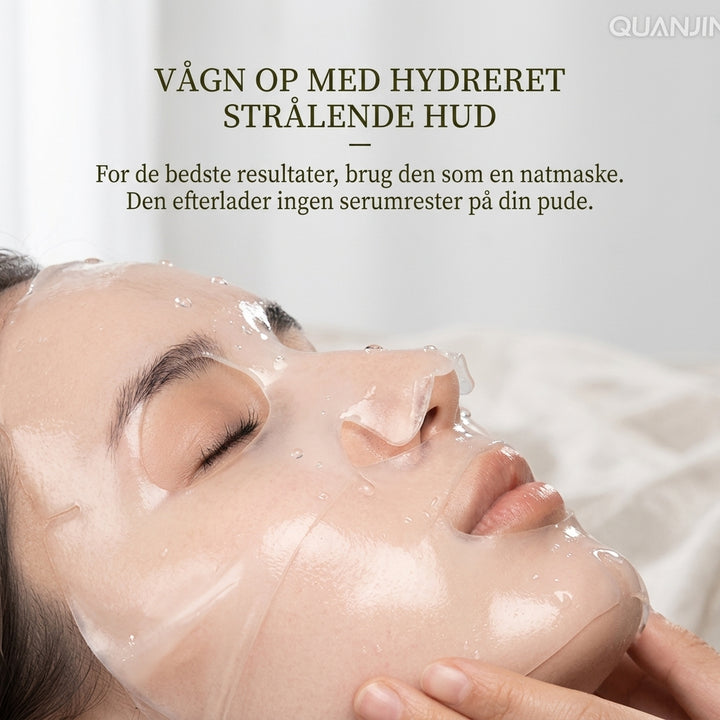 Dyb fugtgivende og poreforfinende ansigtsbehandling natten over