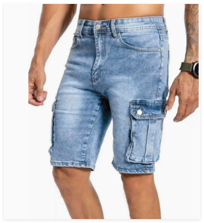 Herre denim shorts urban stil – komfortable og praktiske
