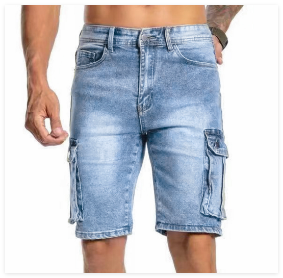 Herre denim shorts urban stil – komfortable og praktiske
