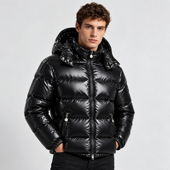 Unisex Puffer Jakke med Hætte Udsalgspris