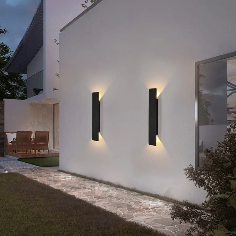 Udendørs LED-væglampe smart moderne facadelys op og ned
